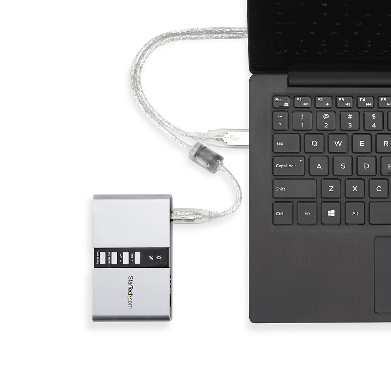 StarTech ICUSBAUDIO7D 7.1 USB Audio Adapter External Sound Card with SPDIF Digital Audio